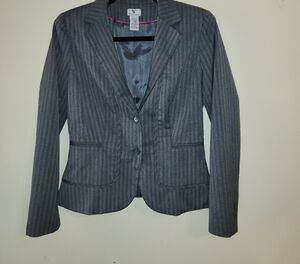 Worthington Charcoal Pinstripe Blazer